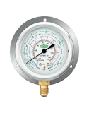 Refco Rohrfedermanometer NG 63 MR-306-DS-R407C 1/4" SAE unten