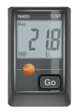 Testo Mini-Temperatur-Datenlogger Testo 174T schwarz mit USB-C und PC-Software