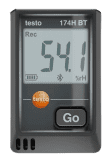 Testo Mini-Datenlogger Testo 174H BT schwarz für Temperatur und Feuchte mit Bluetooth® und App-Anbindung