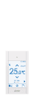 Mitsubishi Kabelfernbedienung PAR-CT01MAA-SB mit mehrfarbigem Touchdisplay