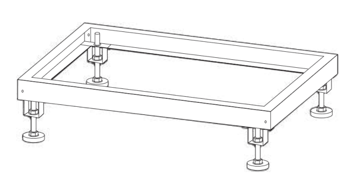 Mitsubishi Grundrahmen mit Höhe: min/max: 355-450mm (Leistungsgröße 006-013) für s-MEXT BL79901301 - Detail 1