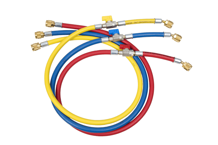 Refco Füllschlauch Satz CCL-72-CA 180mm 3 Stück mit CA-Ventil - Detail 1