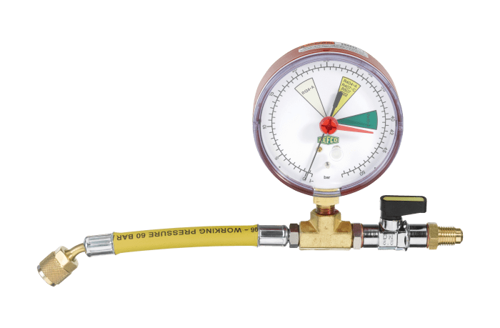 Refco Verbindungsstück PRV-MANO für Stickstoffprüfgerät mit Manometer - Detail 1