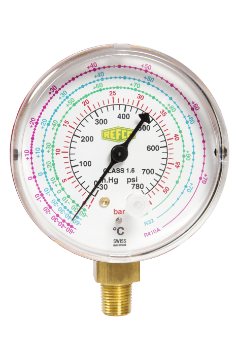 Refco Rohrfedermanometer NG 68 M2-500-DS-SUPER 1/8" NPT unten - Detail 1