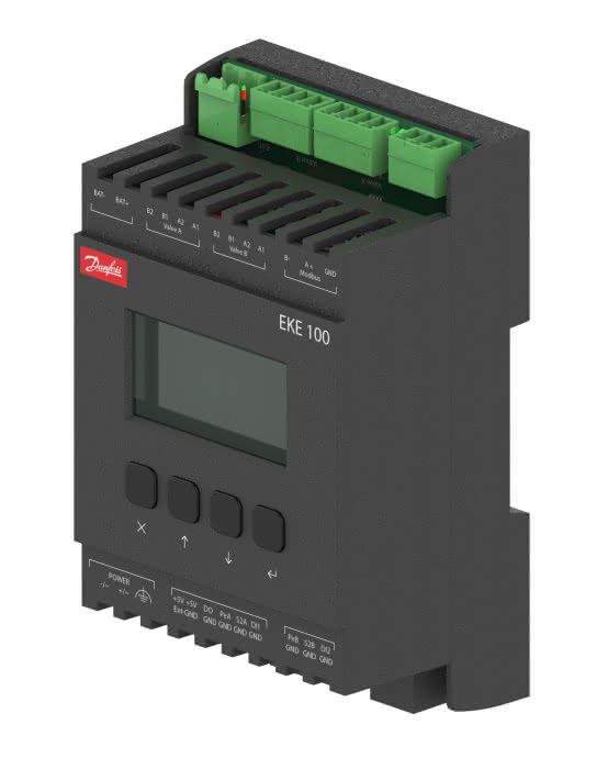 Danfoss Überhitzungsregler EKE 100 2V IP20 24V geschlossenes Gehäuse mit Display - Detail 1