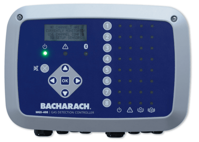 Bacharach Gasdetektor MGS-408 8 Kanal Controller, Modbus, Datenaufzeichnung, integrierte Sirene, Display - Detail 1