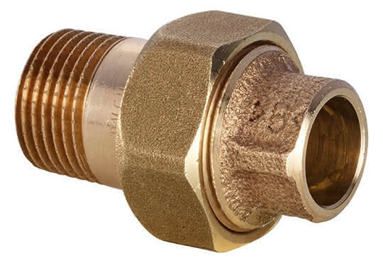 Conex IBP Rohrverschraubung konisch dichtend AG R konisch Serie 4000 4341 15x3/8" Rotguss - Detail 1