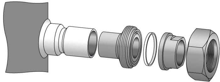 Danfoss Lötstutzen Adaptersatz (1 1/4" ~ 7/8") (1 1/4" ~ 3/4") - Detail 1