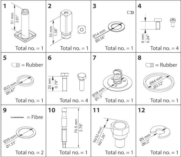 Danfoss Instandsetzungskit EVRAT 20 - Detail 1