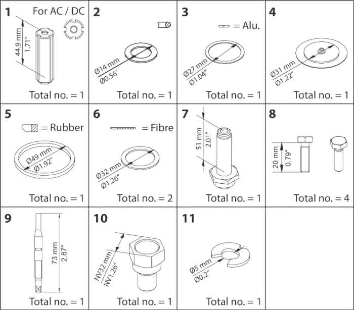 Danfoss Instandsetzungskit EVRA 10, EVRS 10 - Detail 1