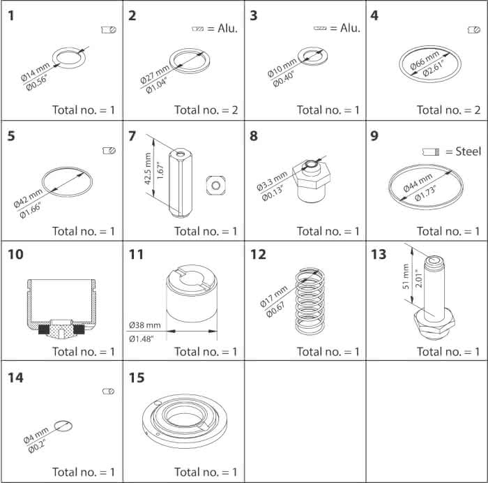 Danfoss Instandsetzungskit EVRA 40, EVRS 40 - Detail 1