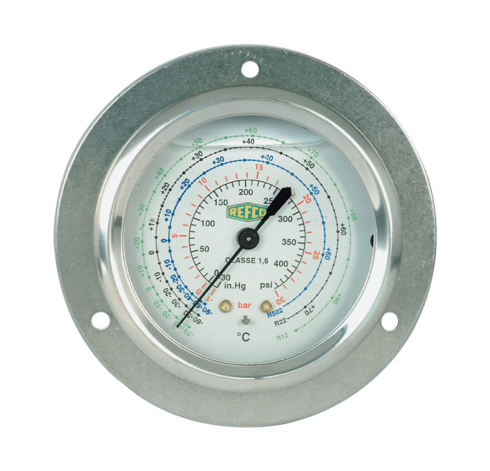 Refco Rohrfedermanometer NG 63 ++MR-205-DS-R407C++ 1/4" SAE hinten - Detail 1