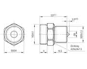 KRIWAN Niveauüberwachung Einschraubteil 42bar, M20x1,5mm - More 2