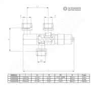 Hansa Wechselventil 2x G1/2" 1x1/4" - More 2